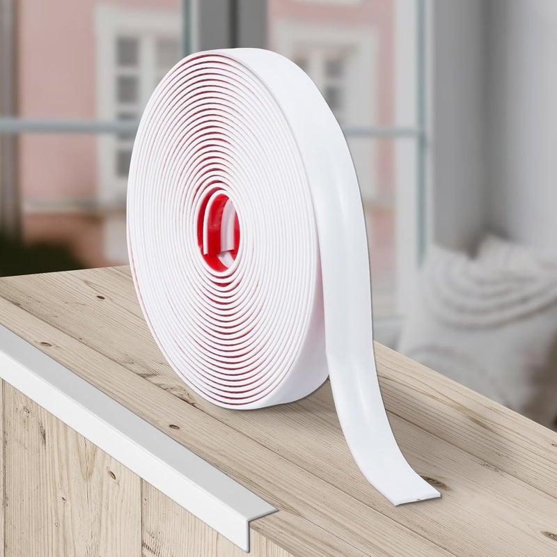 JSIWOTH 10Ft Peel and Stick Molding Trim, Flexible 1.57in Self-Adhesive Wall Trim, Inside & Outside Corner Protector, Baseboard Edge Guard for Walls, Windows, Tables, DIY Home Decoration - Image 1